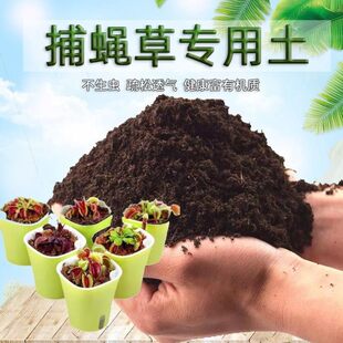 捕蝇草专用土捕蝇草营养土壤盆栽种花土种植土通用养花土花卉肥料