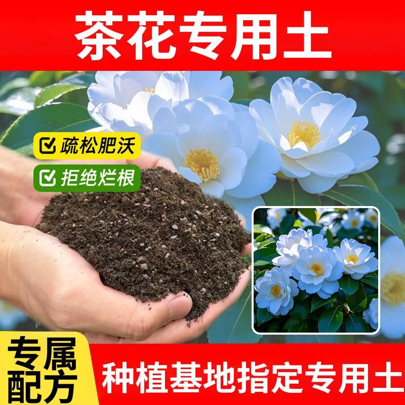 茶花专用土种花花园天然室内养花专用土花土种植花肥通用家庭蓬松