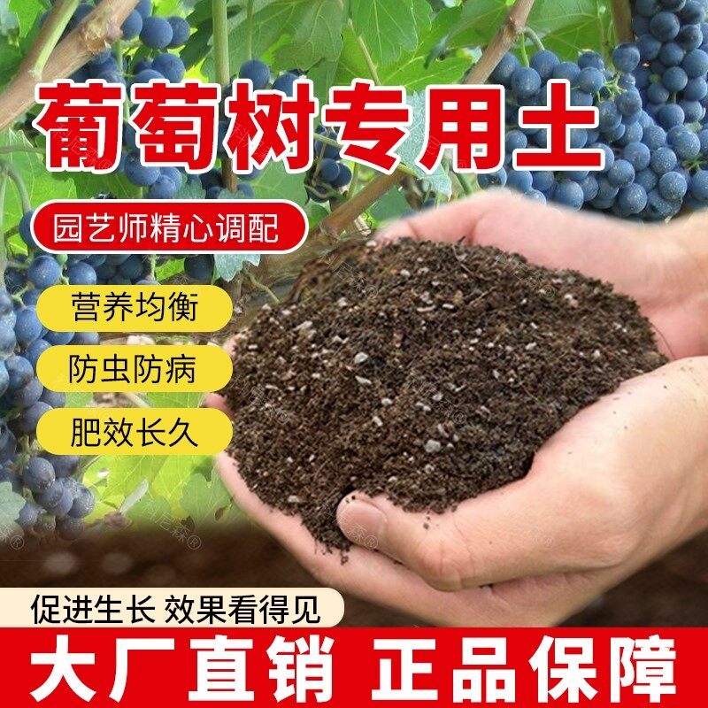 葡萄树专用土肥料葡萄树种树营养土土壤天然家庭泥土蔬果盆栽家用