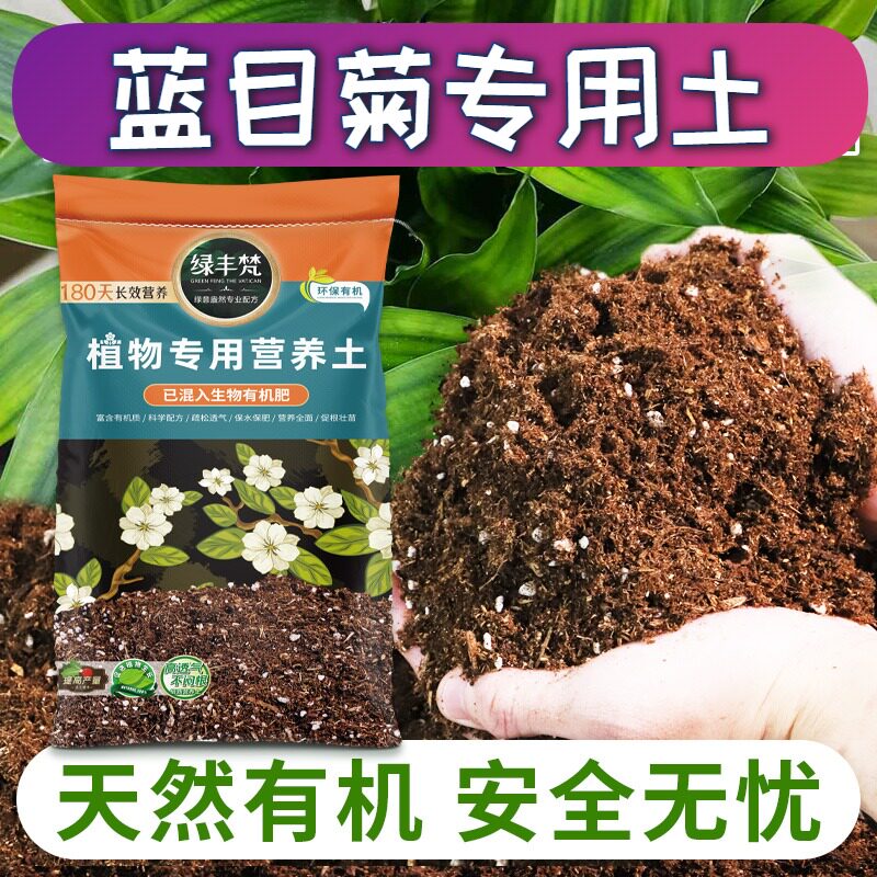 蓝目菊适用种植土干净无杂绿萝营养土天然原料平衡土质无草籽观叶