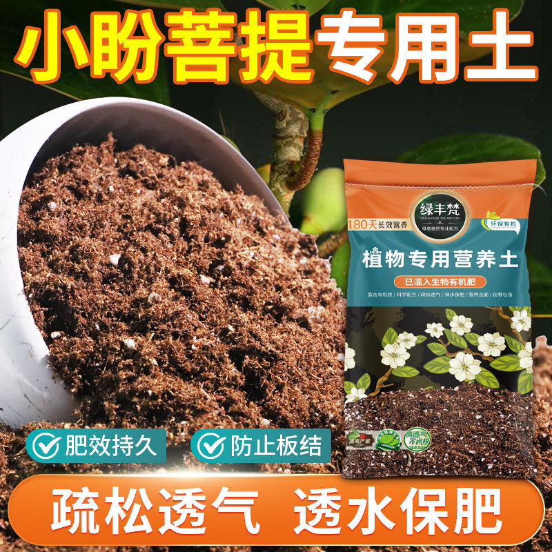 小盼菩提专用园艺土富含有机质营养土无杂草籽留存水分大包装多肉