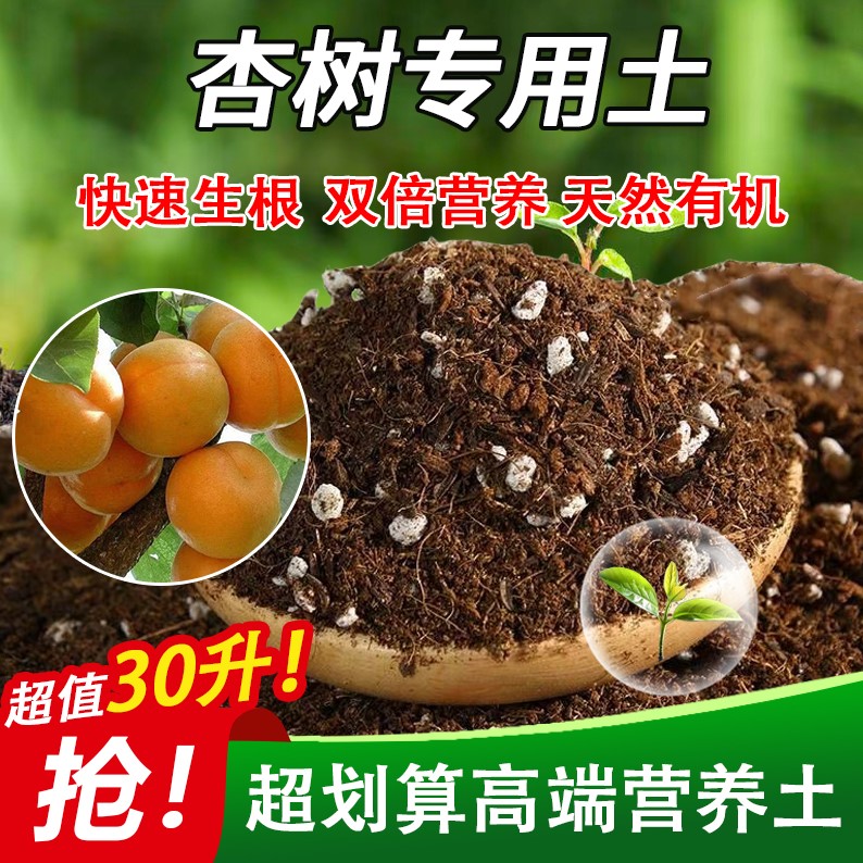 杏树专用轻质有机土泥炭土科学配比屋顶嫁接盆栽土天然球根优质