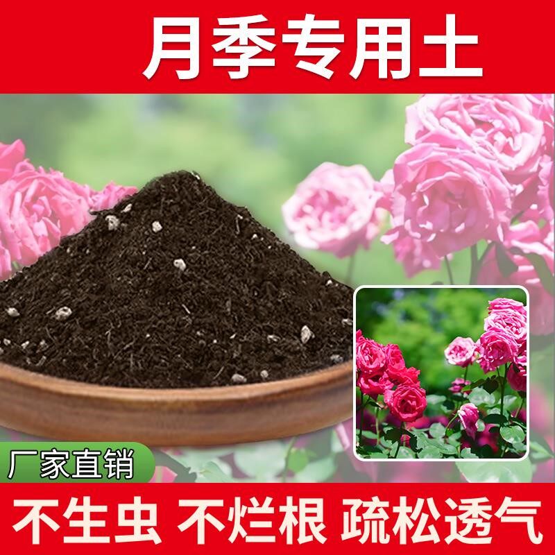 月季专用土盆栽专用土通用型蓬松室内椰砖育苗花土透气栽培土发酵