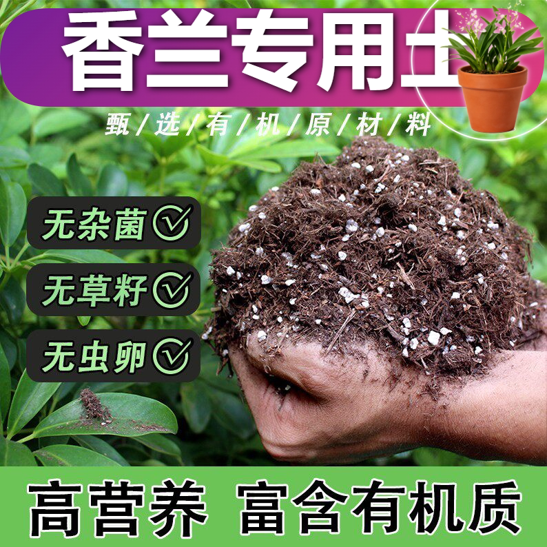 香兰专用泥炭土酸性土科学配比增色桌面配方土屋顶室内高压嫁接