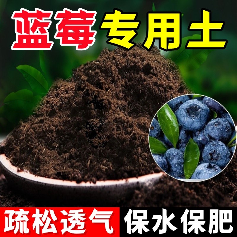 蓝莓通用栽培土高温灭菌腐殖泥炭土盆栽室内包邮不烂根根壮苗好