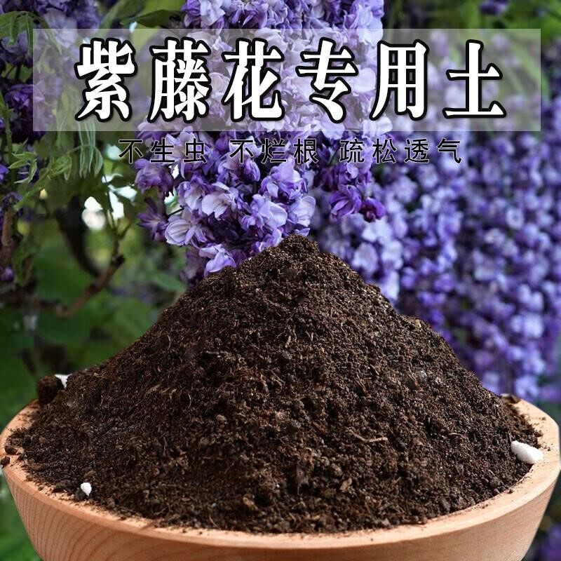 紫藤花专用土紫藤花专用营养土盆栽土养花种花土通用种植土壤肥料
