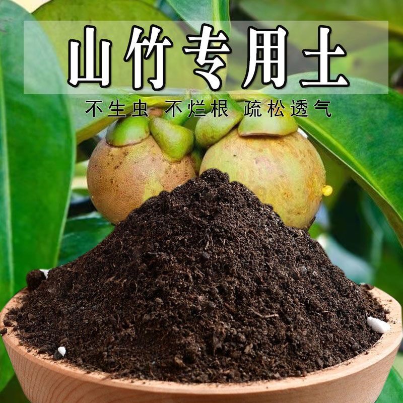 山竹专用土山竹专用肥营养土盆栽土果园泥土种植土壤有机土通用土