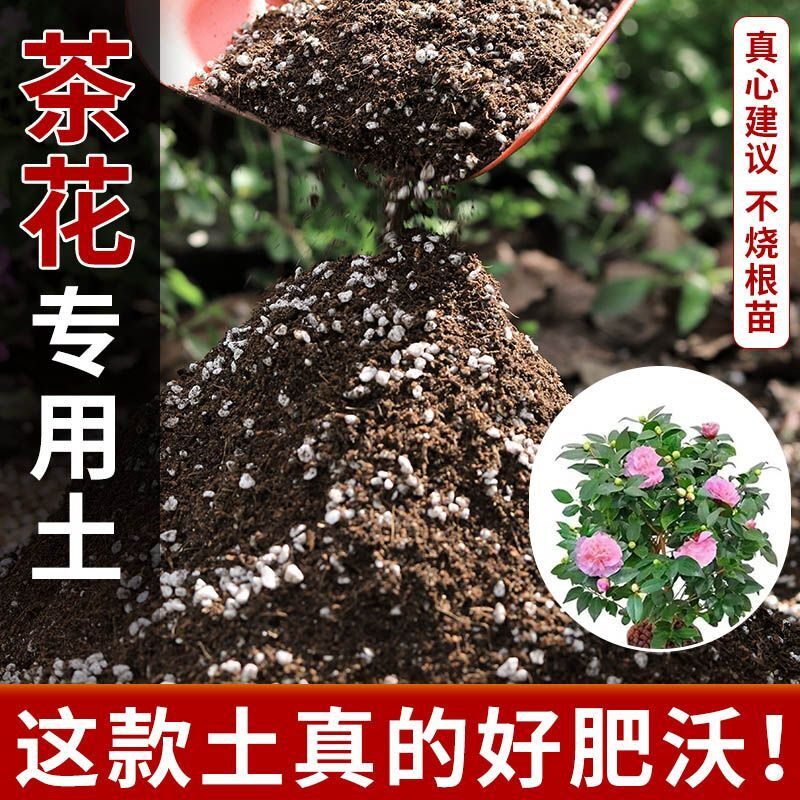 茶花专用营养土种植土壤种花土养花土盆栽育苗土蝴蝶兰花土壤肥料