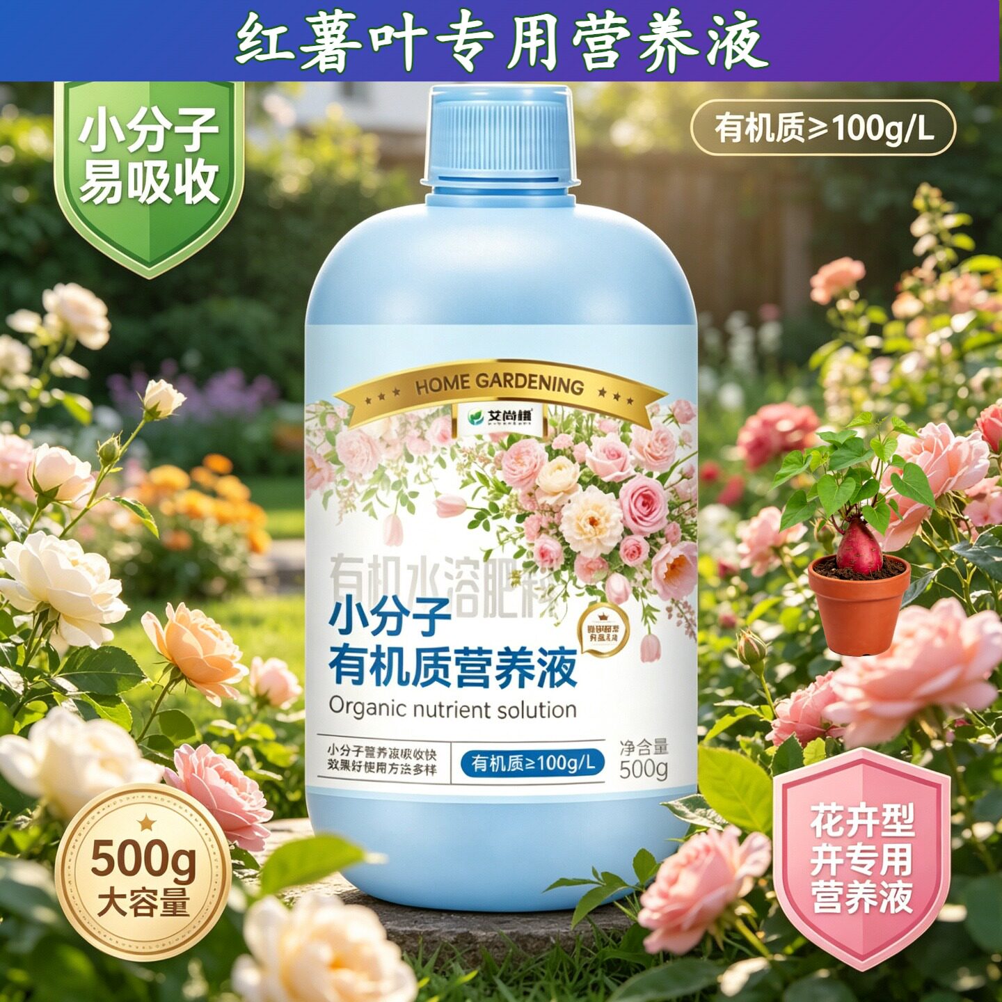 红薯叶适用小分子有机质营养均衡家用园艺根叶双补小分子氨基酸