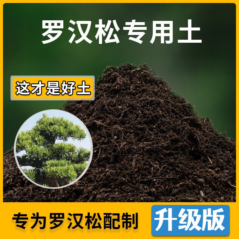 罗汉松专用土花草种植土壤罗汉松营养土盆栽种花养花肥料有机土