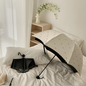 帽子一样 深拱形阿波罗晴雨两用雨伞刺绣防晒防紫外线太阳伞 伞