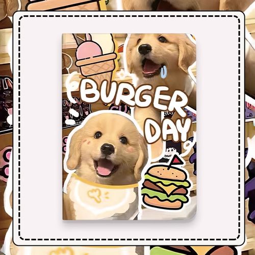 汉堡金毛平板电脑新款卡通保护套