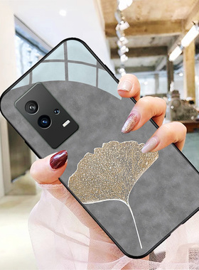 雾霾灰银杏适用vivoiqoo9手机壳8pro网红玻璃7新款5pro高级z5男iqooz3女iqooneo5se绿色iqoopro保护套iqoou5