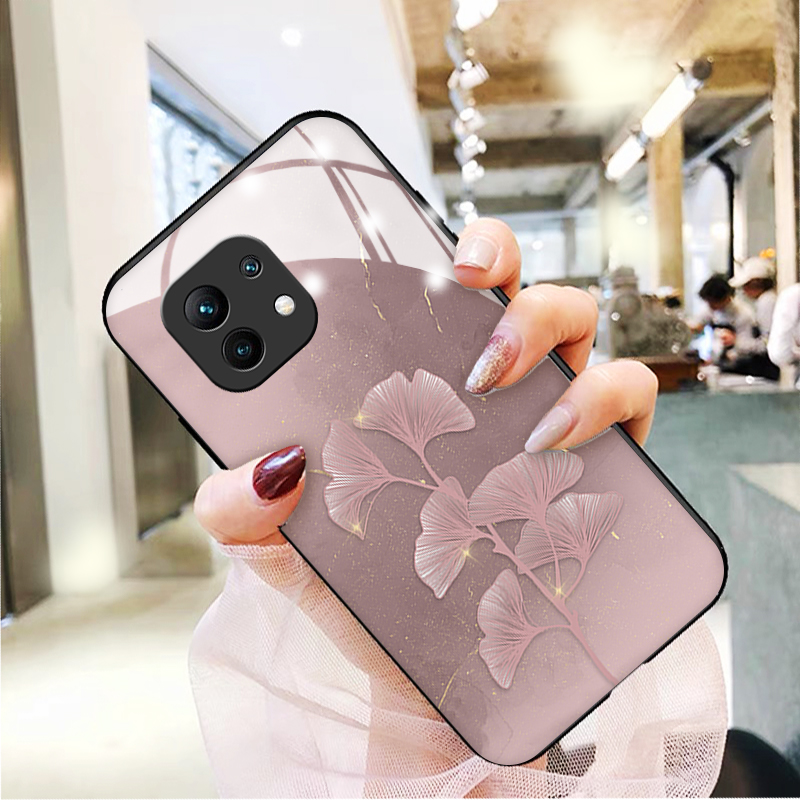 金箔银杏适用小米12手机壳新款11ultra高级感10pro玻璃硅胶10s女9se简约防摔sultra保护套mi透明尊享版5g青春