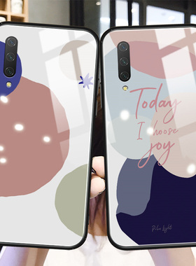 撞色几何华为nova2手机壳女nova2plus玻璃适用nova2s创意个性play网红潮牌play3冷淡色play3e防摔8青春保护套