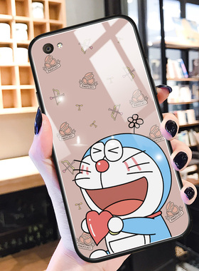 叮当猫vivox9l手机壳卡通x9plus情侣秀恩爱x9splus可爱适用y5s玻璃v17硅胶y9s网红男u3女z5i新款z5x保护套z6