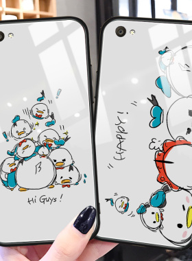唐老鸭vivox9l手机壳可爱x9plus玻璃创意x9splus网红潮牌y5s适用卡通y9s情侣v17男u3女生z5i新款z5x保护套z6