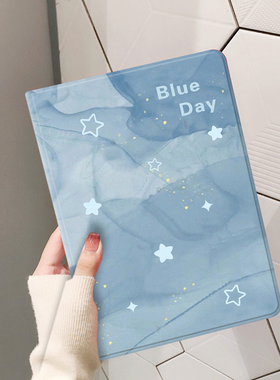 适用华为matepadair12平板保护壳pro12.2寸带笔槽柔光版11.5s蓝底星星m6m5青春版高级感畅享保护套防摔11全包