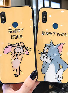 猫和老鼠小米8手机壳女玻璃8se趣味情侣lite卡通童年es硅胶全包边适用防摔探索网红可爱插画mi八青春保护套男