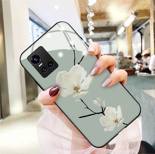 vivo玻璃硅胶清新小众文艺手机壳