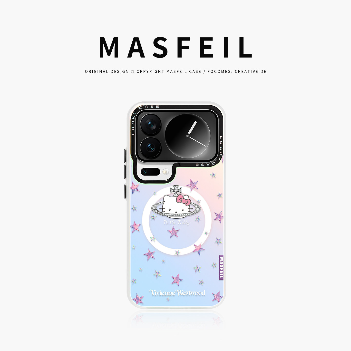 MASFEIL × 凯蒂西太后适用小米17promax手机壳磁吸带支架小米15Ultra套全包14可爱超薄13高级感x100Pro新款,3C数码配件,手机保护套/壳,淘宝优惠券,粉丝福利购,淘宝优惠卷