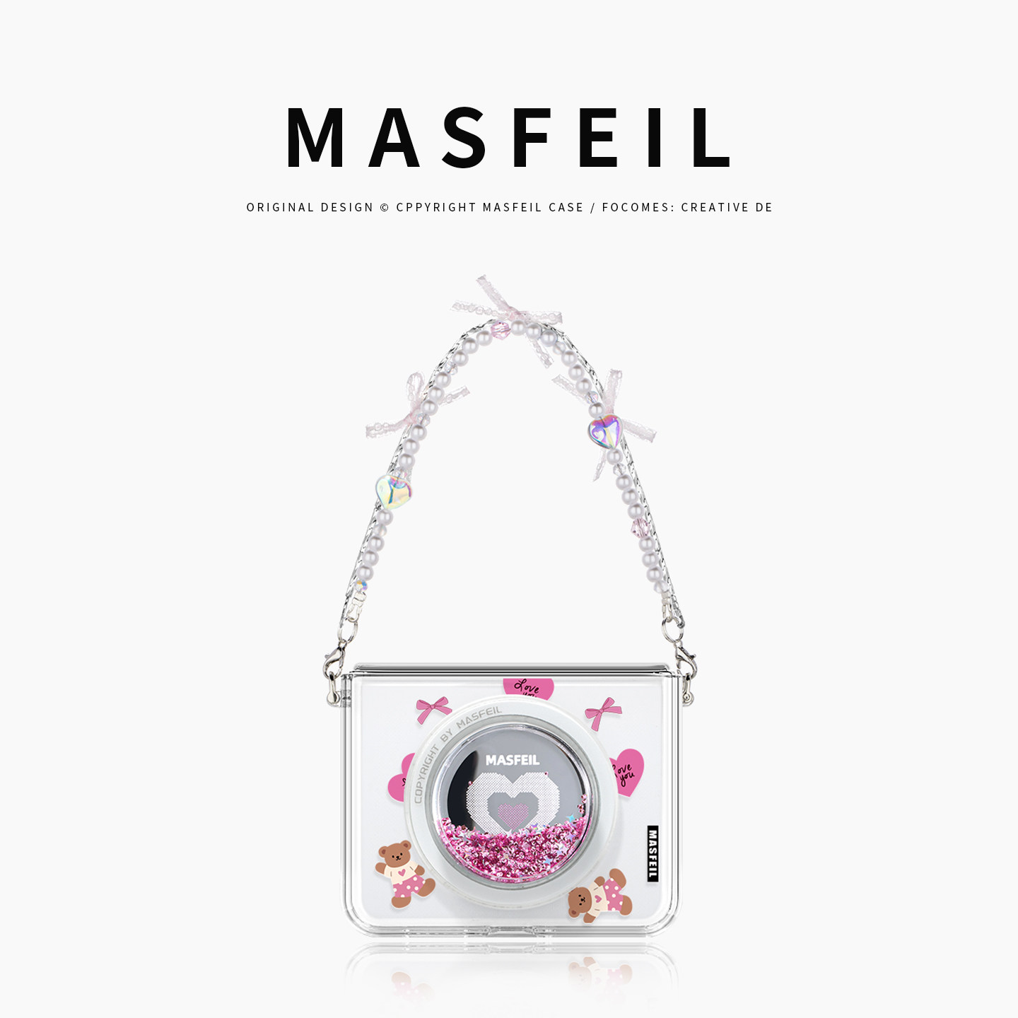 MASFEIL × 爱心乐园适用华为PuraX手机壳新款阔折叠屏磁吸支架保护套高级女全包防摔挂链pura x典藏版外壳