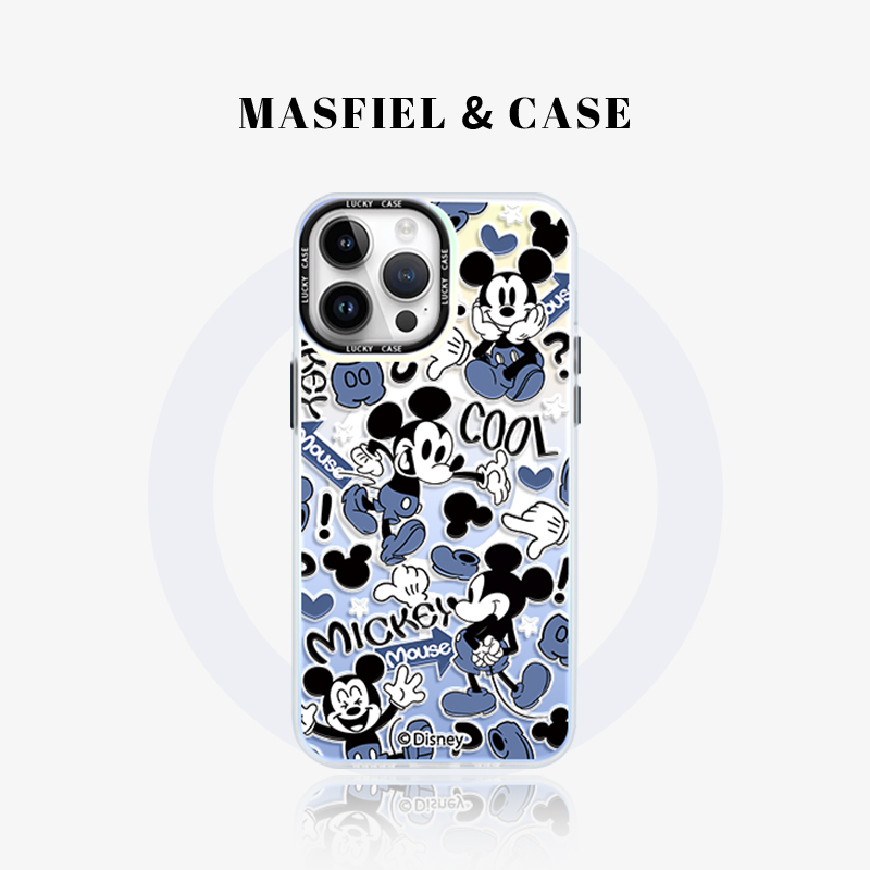 磁吸适用苹果手机壳卡通高级