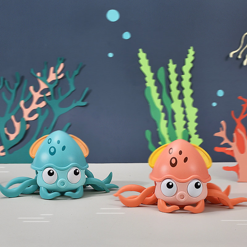电动感应逃跑章鱼八爪鱼儿童玩具宝宝婴儿玩具男孩女孩2-6岁礼物