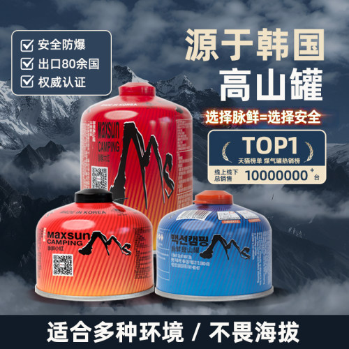 脉鲜进口户外扁气罐高原野营