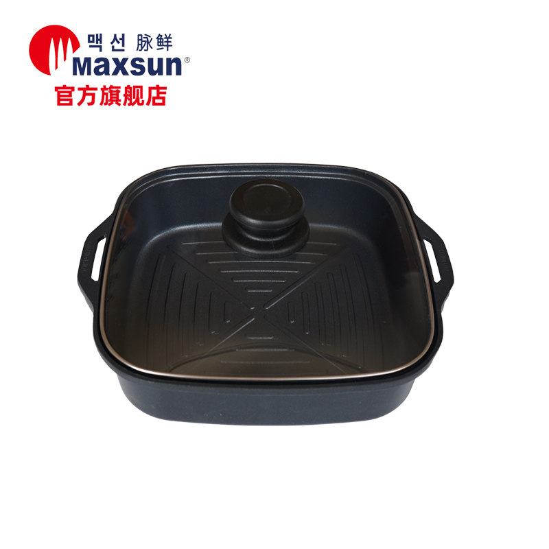 脉鲜中号户外多功能烤锅烤盘卡式炉火锅烤肉煎蛋不粘韩式煎锅270C