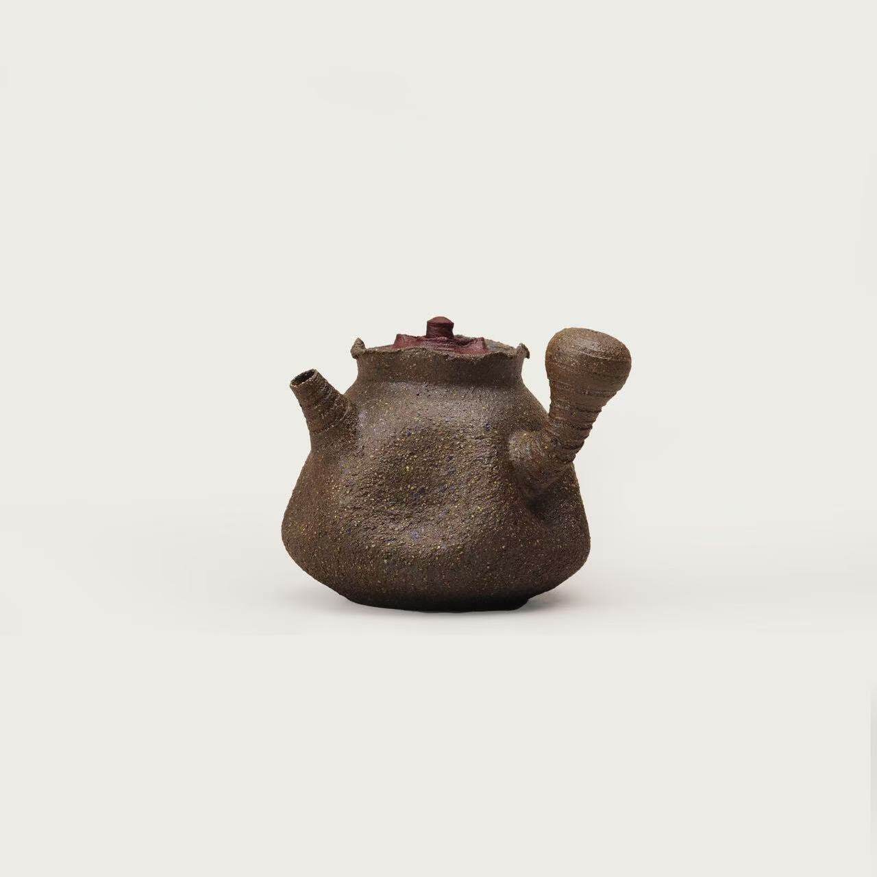 一条丨喜柿多 / 紫砂壶手工 / 原矿黄降坡泥 / 柴烧工艺 / 茶壶