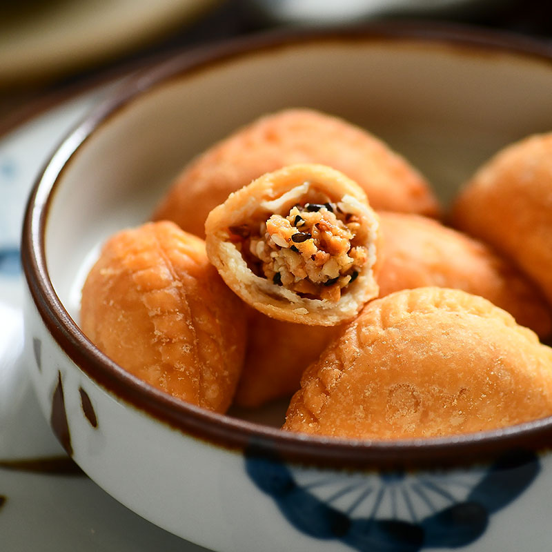 老潮夫潮汕特产潮式花生芝麻酥饺 传统糕点广东零食休闲小吃