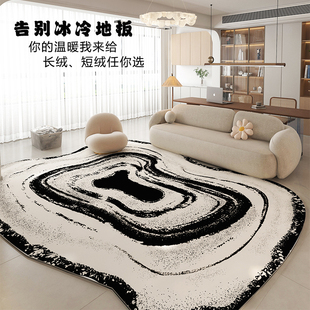 异形地毯客厅轻奢高级2025新款不规则沙发茶几地垫卧室加厚毛毯垫