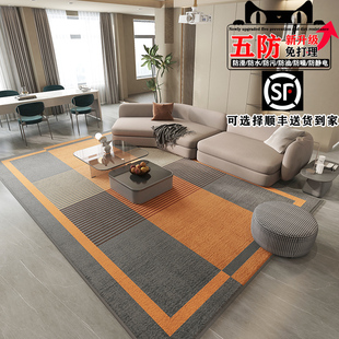地毯客厅2025新款 轻奢高级感茶几垫子卧室房间床边毯免洗防水地垫