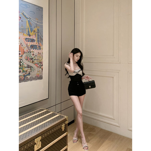 JustQin【本命丰跨裤】2026新款夏装四季可搭高腰短裤沙滩热裤女