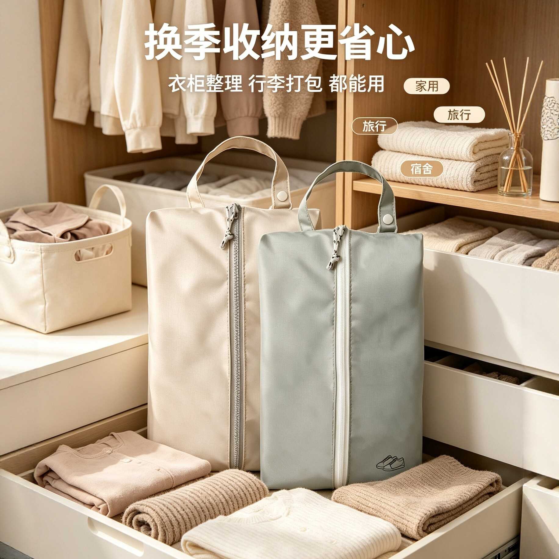 二合一防水大容量可挂式鞋类家用