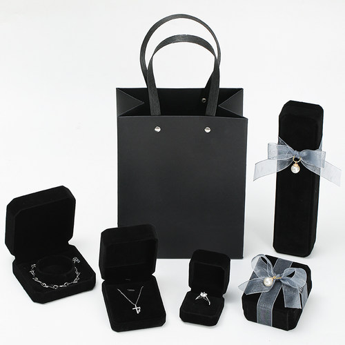 绒布项链礼盒戒指首饰盒