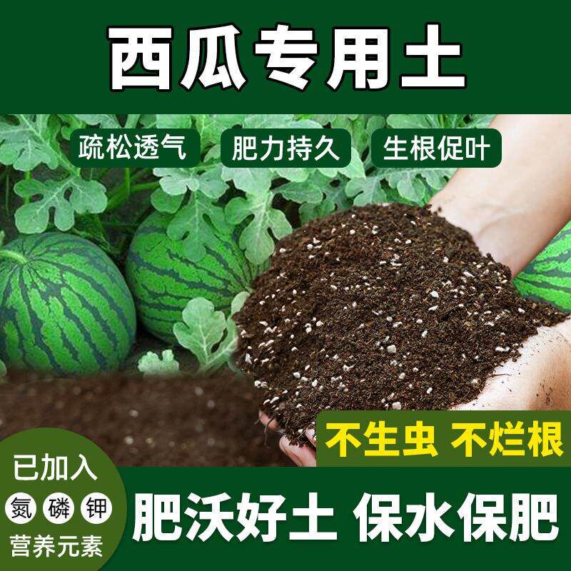 西瓜专用土促生根盆栽土西瓜营养土增根壮苗蔬果通用激活根系壮根