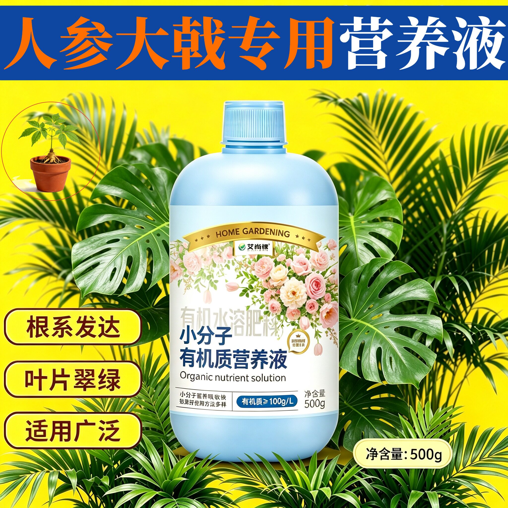 人参大戟专用小分子营养液壮根促长盆栽兑水即用浓缩高效适用家用