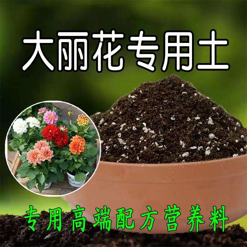 大丽花专用土花土家用种植土营养土种花有机土花卉盆栽有机腐殖土