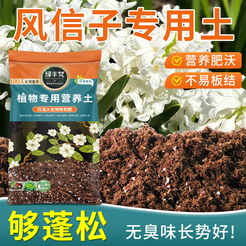 风信子专用营养土轻质园艺土蓬松多孔园艺种植土盆栽保水保肥屋顶