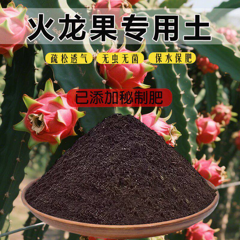 火龙果专用土透气果苗土火龙果专用营养土家用农业育苗土肥料土