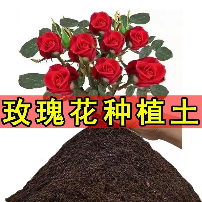 玫瑰花营养土玫瑰花种植土盆栽土育苗土阳台养花种花土家庭花卉土