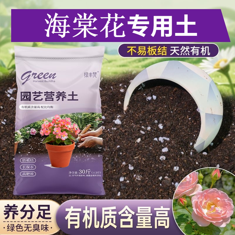 海棠花适用有机土根壮苗好疏松透气室内包邮无菌防黄叶多肉有机