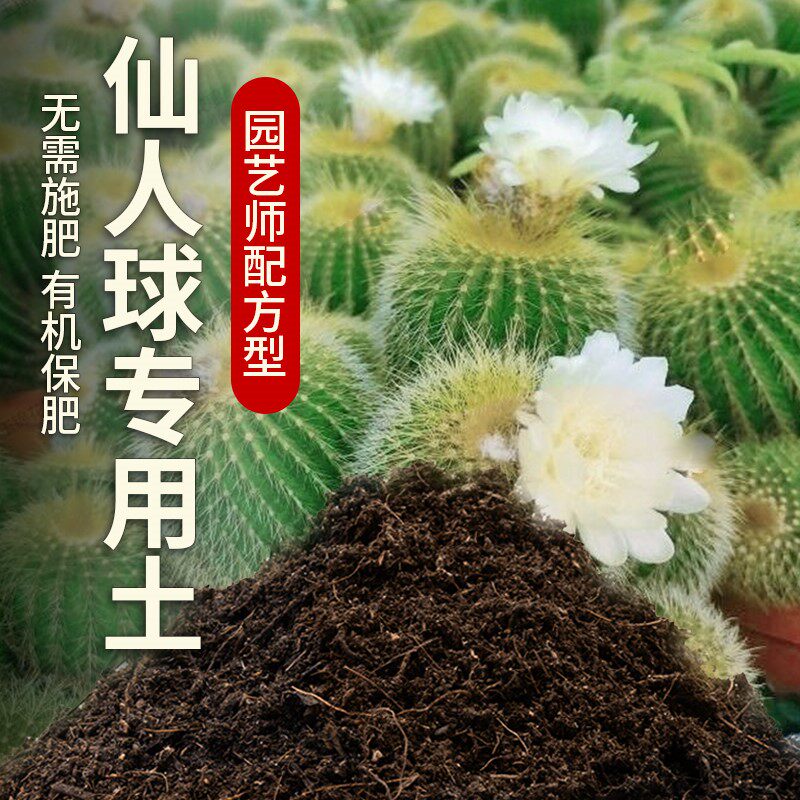 仙人球专用土盆栽土肥料养花泥土家庭阳台透气种植土仙人球营养土