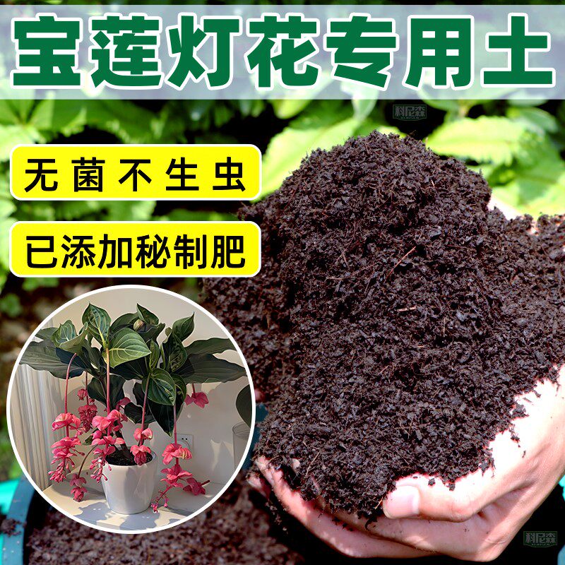 宝莲灯专用土种花营养土家用盆栽肥料种植土养花植物通用有机花土