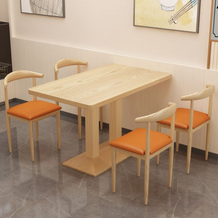 麻辣烫烧烤面馆早餐餐饮快餐桌椅组合奶茶甜品店餐厅中式桌椅商用