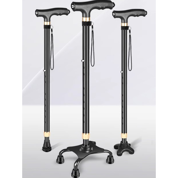 拐杖老人防滑轻便拐棍手杖捌杖助步器老年人四脚助行器走路康复