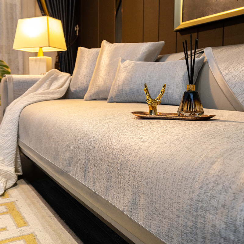 冰丝防滑简约三人位坐垫