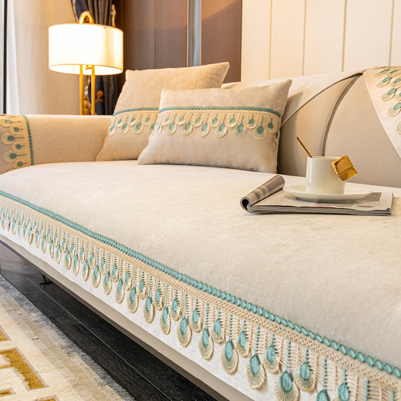 轻奢沙发垫四季通用简约现代防滑雪尼尔高档沙发套罩坐垫靠背盖布,居家布艺,沙发垫,淘宝优惠券,粉丝福利购,淘宝优惠卷